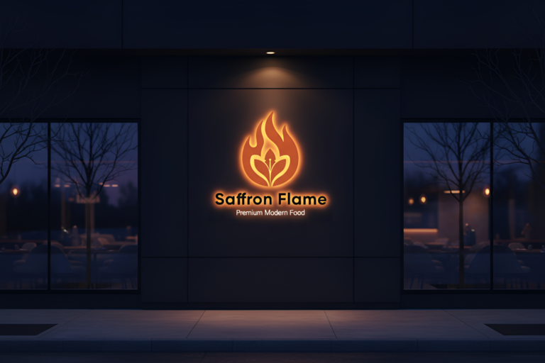 Saffron Flame Identity​